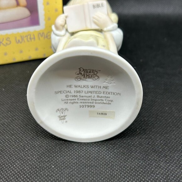 Precious Moments Easter Seals 1987 Edition "He Walks With Me" figurine - Picture 5 of 5